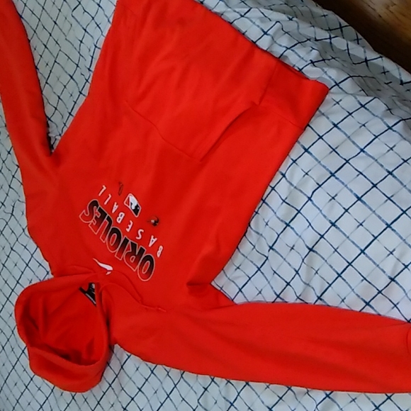 Nike Other - Nike orange orioles hoodie size medium.